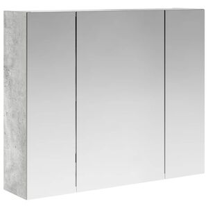 vidaXL Kopalni&scaron;ka ogledalna omara Betonsko siva 60 x 14,5 x 50 cm
