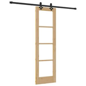 vidaXL Drsna vrata ORKDAL 61 x 198,5 cm Trden borov les in steklo