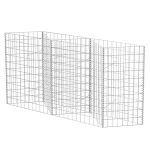 vidaXL Gabionska ko&scaron;ara iz pocinkanega jekla 120x30x100 cm