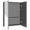 vidaXL Kopalni&scaron;ka omarica z ogledalom 60x15x75 cm MDF antracitna
