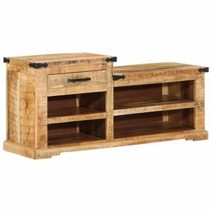 vidaXL klop Rjava 110 x 35 x 50 cm Grobi mango