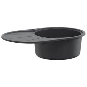 vidaXL Pomivalno korito z eno posodo Granit 77 x 49 x 20.5 cm