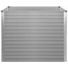 vidaXL Dvignjeno Vrtno Korito 100x100x77 cm Pocinkano Jeklo Sive Barve