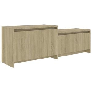 vidaXL TV omarica sonoma hrast 146,5x35x50 cm iverna plo&scaron;ča