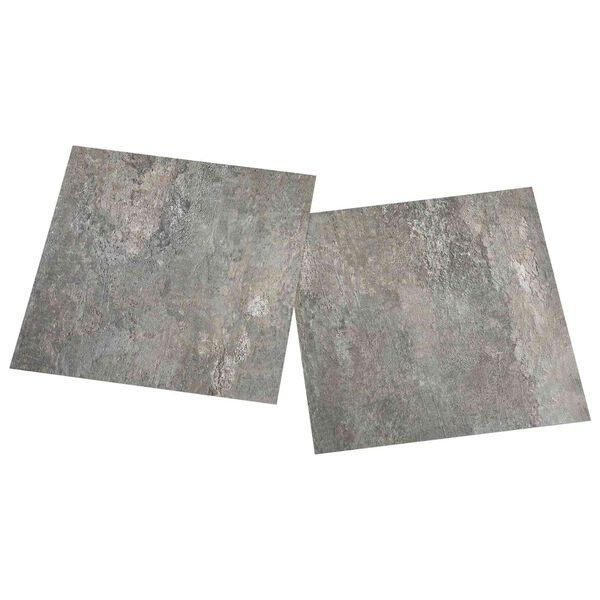 vidaXL Deske za talne obloge 55 pcs Siva 5,11 m&sup2; PVC