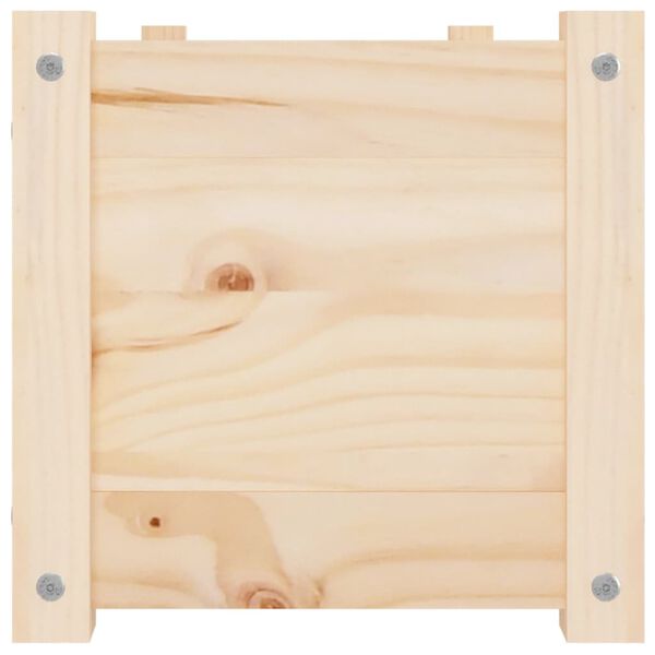 vidaXL Vrtno cvetlično korito 100x31x31 cm trdna borovina