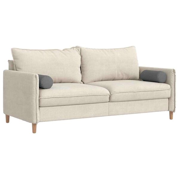 vidaXL Blazine 2 pcs Temno siva Ø 15 x 40 cm blago