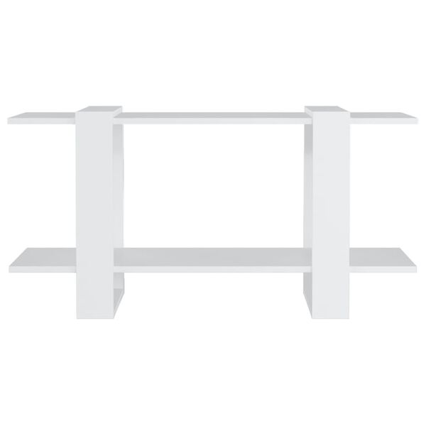 vidaXL Knjižna omara bela 100x30x51 cm konstruiran les