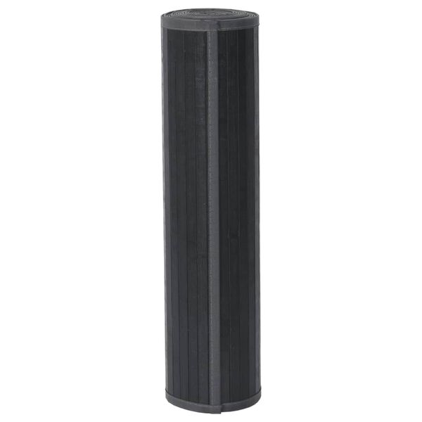 vidaXL Preproga pravokotna siva 70x500 cm bambus