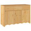 vidaXL Strani &scaron;al Drammen Hrast 114 x 43 x 75,5 cm Trden borov les