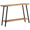 vidaXL Konzolna mizica 110x30x75 cm trden mangov les