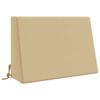 vidaXL Hrbtna blazina SOEST 100% poliester Bež 60 x 20 x 40 cm