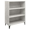 vidaXL Komoda betonsko siva 69,5x32,5x90 cm konstruiran les