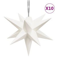 vidaXL Božična svetilka 10 LED bela 10 cm
