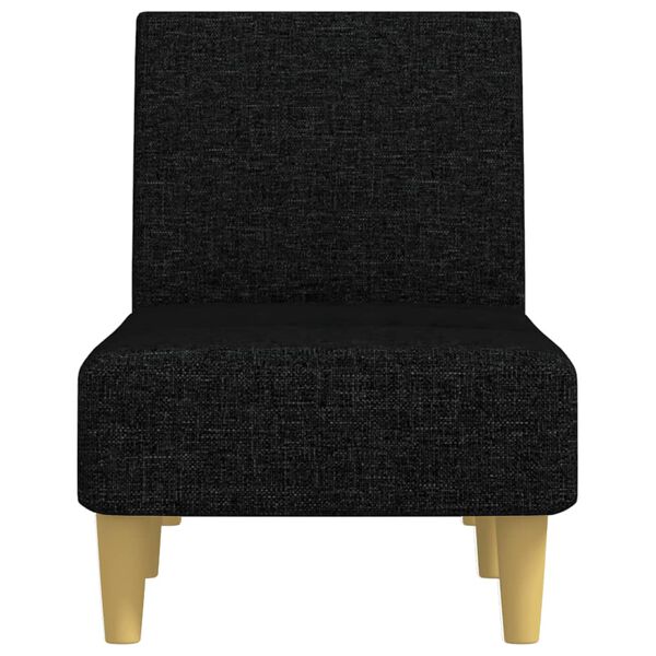 vidaXL Počivalnik iz črne tkanine