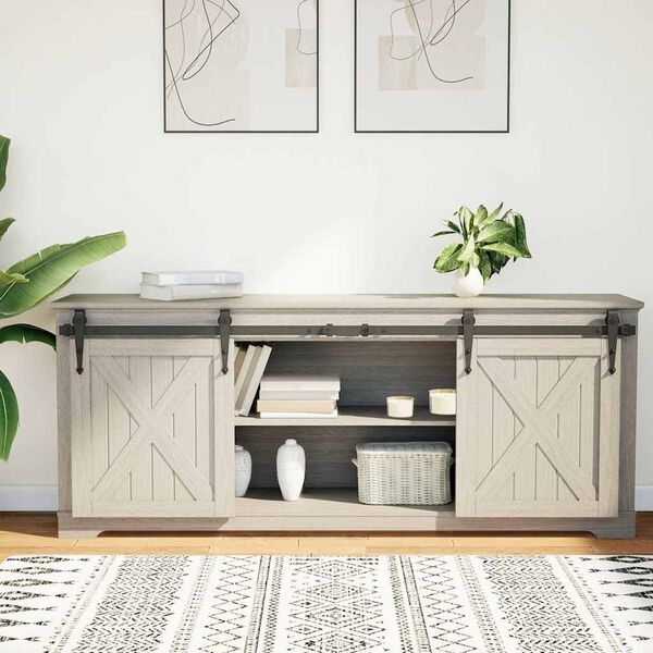 vidaXL Komplet za drsna vrata omare 122 cm ogljikovo jeklo