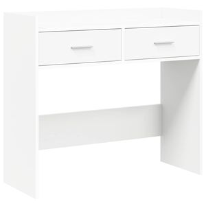 vidaXL Konzolna miza Bela 90 x 35 x 80 cm Inženirski les