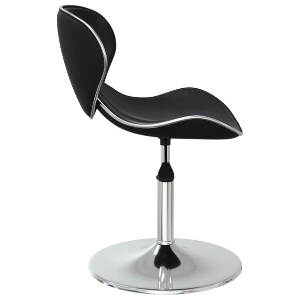 vidaXL Jedilni stoli 4 kosi črno umetno usnje