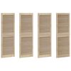 vidaXL Vrata omare 4 kos Naravna 49,5 x 2,1 x 140,5 cm Trdna borovina