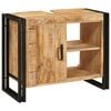 vidaXL Omarica za umivalnik Rjava 71 x 33 x 58 cm Masiven les manga