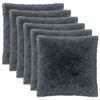 vidaXL Prevleka za blazino 6 pcs HEERLEN Antracit 55 x 55 cm PV flis