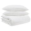 vidaXL Komplet odej z blazino 3 pcs Bela Perje