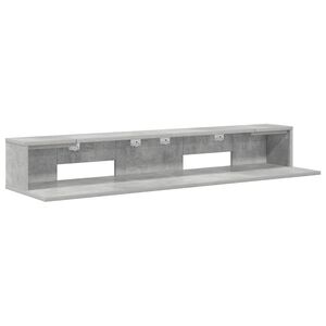 vidaXL Studio pisalna miza Betonsko siva 130 x 36 x 19,5 cm