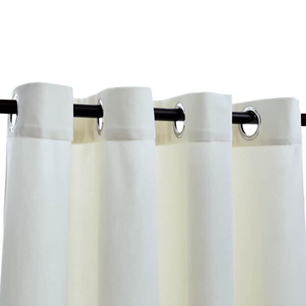 vidaXL Zatemnitvene zavese z obročki 2 kosa žamet krem 140x225 cm