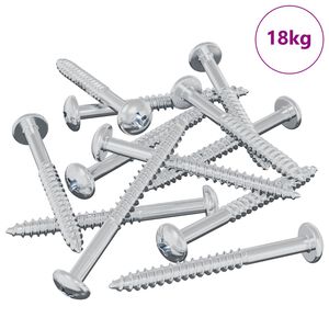 vidaXL Lesen vijak 3273 pcs srebrna 9,8 x 53 mm Jeklo