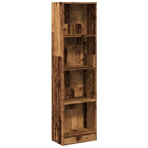 vidaXL Knjižna omara starinski les 40x24x176 cm inženirski les