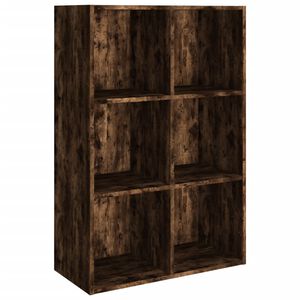 vidaXL Knjižna omara/komoda dimljen hrast 66x30x98 cm inženirski les