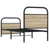 vidaXL Posteljni okvir brez vzmetnice 75x190 cm sonoma hrast inž. les