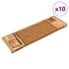 vidaXL Samolepilne preproge za stopnice 10 kosov 65x21x4 cm bež