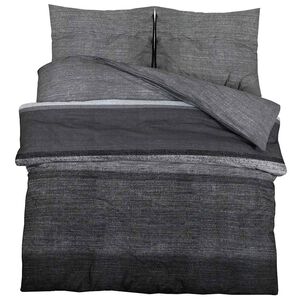 vidaXL Posteljnina temno sivo 140x200 cm bombaž
