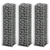 vidaXL Gabion 3 kosi pocinkana žica 25 x 25 x 100 cm