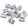 vidaXL Vijaki v obliki sodčka 3462 kos Srebrna M6 x 13 mm Kovina