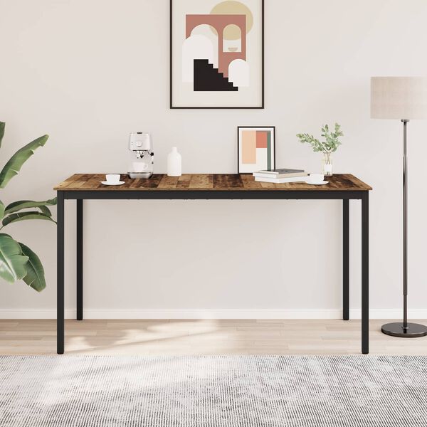 vidaXL Stoječ miza za bar Konstruiran les