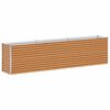 vidaXL Vrtna visoka greda 290 x 50 x 68 cm Cinkana jeklena