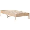 vidaXL Posteljni okvir brez vzmetnice 90x200 cm trdna borovina