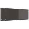 vidaXL Zaščita za kuhinjo 2 pcs Temno siva 100 x 40 cm kaljeno steklo