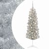 vidaXL Umetno ozko božično drevesce z božično kroglico 150 cm 150 LED