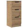 vidaXL Komoda artisian hrast 30x30x70 cm konstruiran les