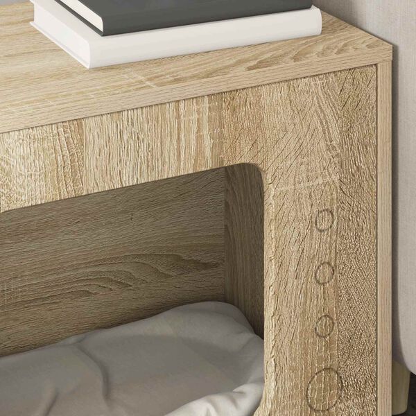 vidaXL Mačja hi&scaron;a Sonoma 51 x 30 x 42 cm Konstruiran les