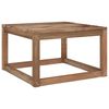 vidaXL Vrtna miza iz palet rjava 60x60x36,5 cm impregnirana borovina