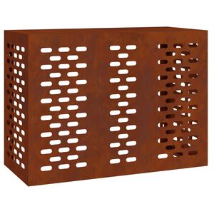 vidaXL Prekrivalo za klimatsko napravo Rjav 110 x 50 x 80 cm