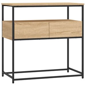 vidaXL Konzolna mizica sonoma hrast 75x40x75 cm inženirski les