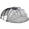 vidaXL Bazenski &scaron;otor dome Transparentno 640 x 432 x 205 cm PVC