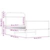 vidaXL Posteljni okvir brez vzmetnice 90x200 cm sonoma hrast inž. les