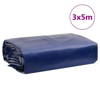 vidaXL Ponjava modra 3x5 m 650 g/m²