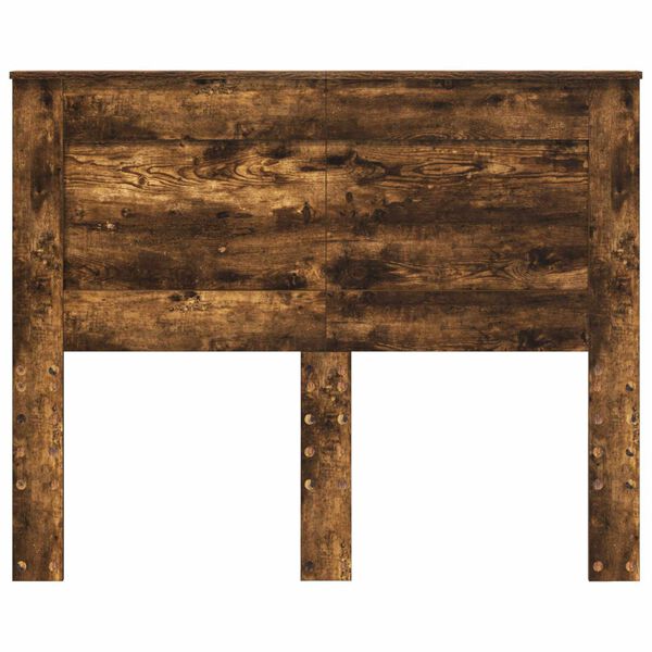 vidaXL Vzglavje z vzglavjem Dimljeni oreh 120 cm Konstruiran les